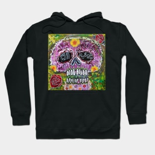 Craneo Rosado De Los Muertos Hoodie